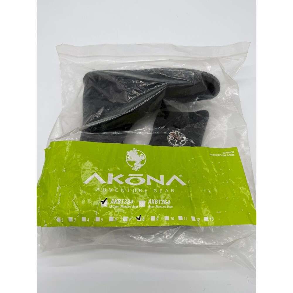 AKONA 3.5mm Titanium Neoprene Standard Scuba Diving Boots Men's 8 AKBT334